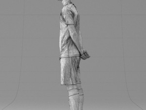 soccer player 1114-5 3d print ready Modelo de Impressão 3D