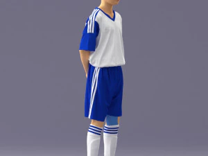 000313 Young Boy Soccer Player 1114 3D Model