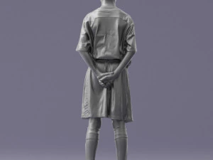 000313 Young Boy Soccer Player 1114 3D Model
