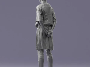 000313 Young Boy Soccer Player 1114 3D Model