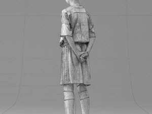 000313 Young Boy Soccer Player 1114 3D Model