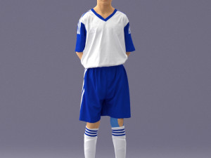 soccer player 1114-6 3d print ready 3D 프린트 모델