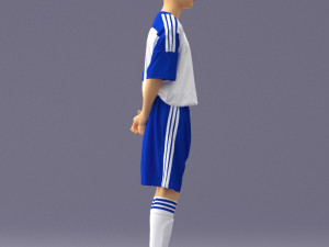 soccer player 1114-6 3d print ready 3D 프린트 모델