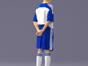 soccer player 1114-6 3d print ready 3D 프린트 모델