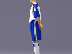 soccer player 1114-6 3d print ready 3D 프린트 모델