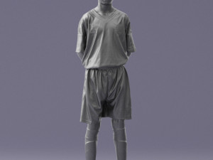soccer player 1114-6 3d print ready 3D 프린트 모델
