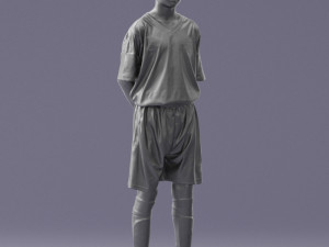 soccer player 1114-6 3d print ready 3D 프린트 모델