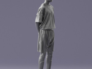 soccer player 1114-6 3d print ready 3D 프린트 모델