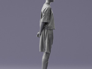 soccer player 1114-6 3d print ready 3D 프린트 모델