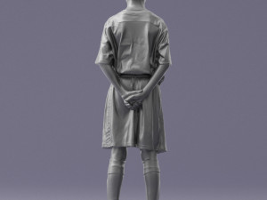 soccer player 1114-6 3d print ready 3D 프린트 모델