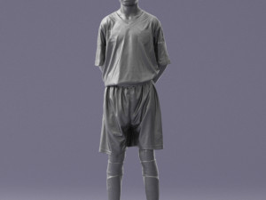 soccer player 1114-6 3d print ready 3D 프린트 모델
