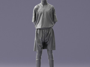 soccer player 1114-6 3d print ready 3D 프린트 모델