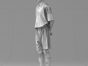 soccer player 1114-6 3d print ready 3D 프린트 모델