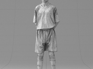 soccer player 1114-6 3d print ready 3D 프린트 모델