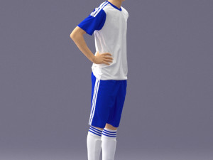 soccer player 1114-8 3d print ready 3D Принт Модель