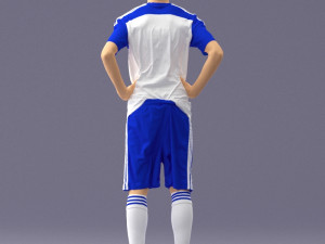 soccer player 1114-8 3d print ready 3D Принт Модель