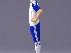 soccer player 1114-8 3d print ready 3D Принт Модель