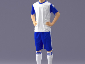 soccer player 1114-8 3d print ready 3D Принт Модель