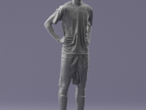 soccer player 1114-8 3d print ready 3D Принт Модель