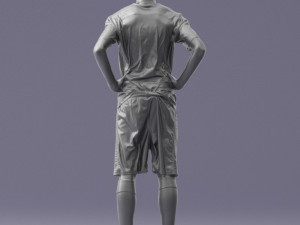 soccer player 1114-8 3d print ready 3D Принт Модель