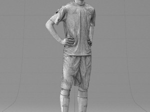 soccer player 1114-8 3d print ready 3D Принт Модель