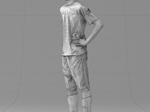 soccer player 1114-8 3d print ready 3D Принт Модель