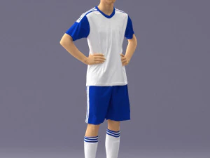 000316 Young Male Soccer Player Standing 1114 3dp 3D Print Model