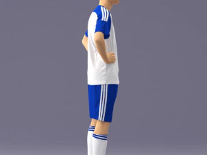 000316 Young Male Soccer Player Standing 1114 3dp 3D Print Model