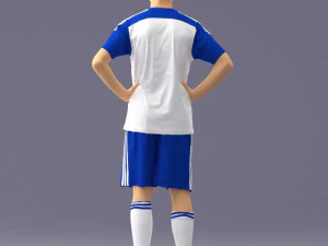 000316 Young Male Soccer Player Standing 1114 3dp 3D Print Model