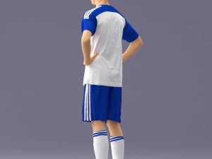 000316 Young Male Soccer Player Standing 1114 3dp 3D Print Model