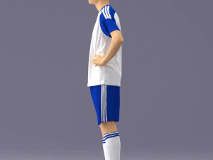 000316 Young Male Soccer Player Standing 1114 3dp 3D Print Model