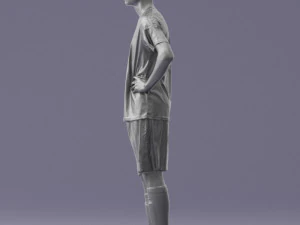 000316 Young Male Soccer Player Standing 1114 3dp 3D Print Model