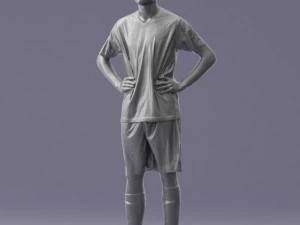 000316 Young Male Soccer Player Standing 1114 3dp 3D Print Model
