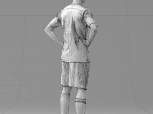 000316 Young Male Soccer Player Standing 1114 3dp 3D Print Model