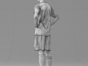 000316 Young Male Soccer Player Standing 1114 3dp 3D Print Model