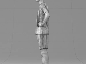 000316 Young Male Soccer Player Standing 1114 3dp 3D Print Model