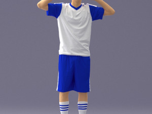 soccer player 1114-10 3d print ready 3D Print Model