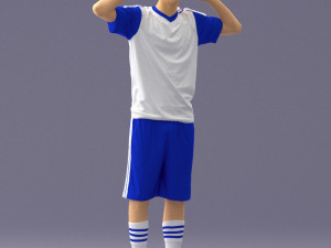 soccer player 1114-10 3d print ready 3D Print Model
