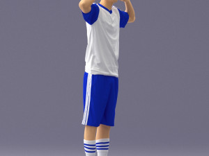 soccer player 1114-10 3d print ready 3D Print Model