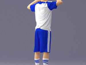 soccer player 1114-10 3d print ready 3D Print Model