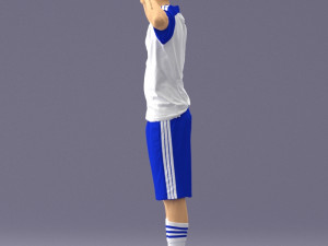 soccer player 1114-10 3d print ready 3D Print Model