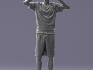soccer player 1114-10 3d print ready 3D Print Model
