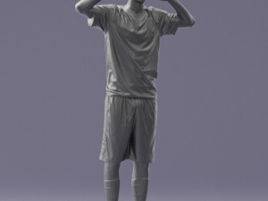 soccer player 1114-10 3d print ready 3D Print Model