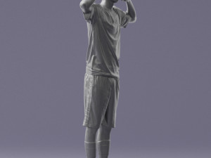 soccer player 1114-10 3d print ready 3D Print Model