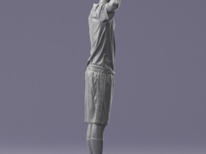 soccer player 1114-10 3d print ready 3D Print Model