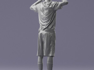 soccer player 1114-10 3d print ready 3D Print Model