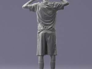 soccer player 1114-10 3d print ready 3D Print Model