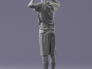 soccer player 1114-10 3d print ready 3D Print Model