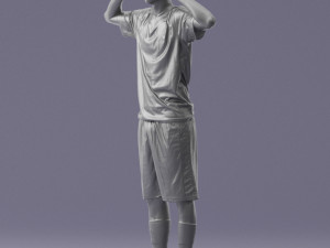 soccer player 1114-10 3d print ready 3D Print Model