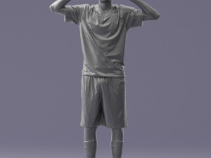 soccer player 1114-10 3d print ready 3D Print Model
